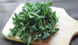 parsley for the treatment of prostatitis in men