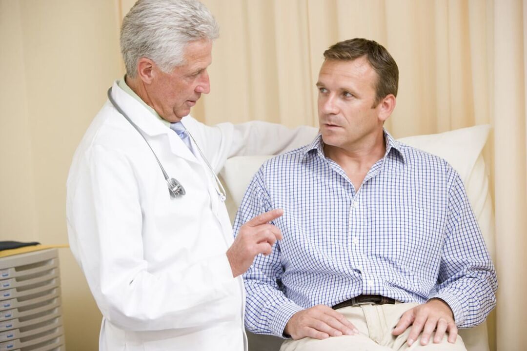 specialist consultation for prostatitis